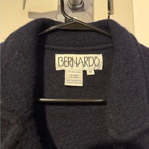 Bernardo Navy Wool Sweater Jacket